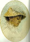 Anders Zorn emma lamm i halmhatt oil painting reproduction